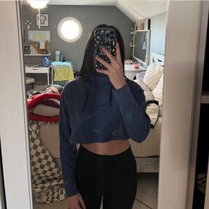 Oakley Navy Cropped Sweatshirt